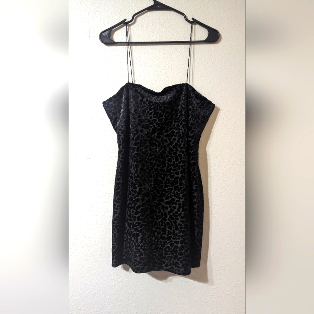 Black Leopard Dress